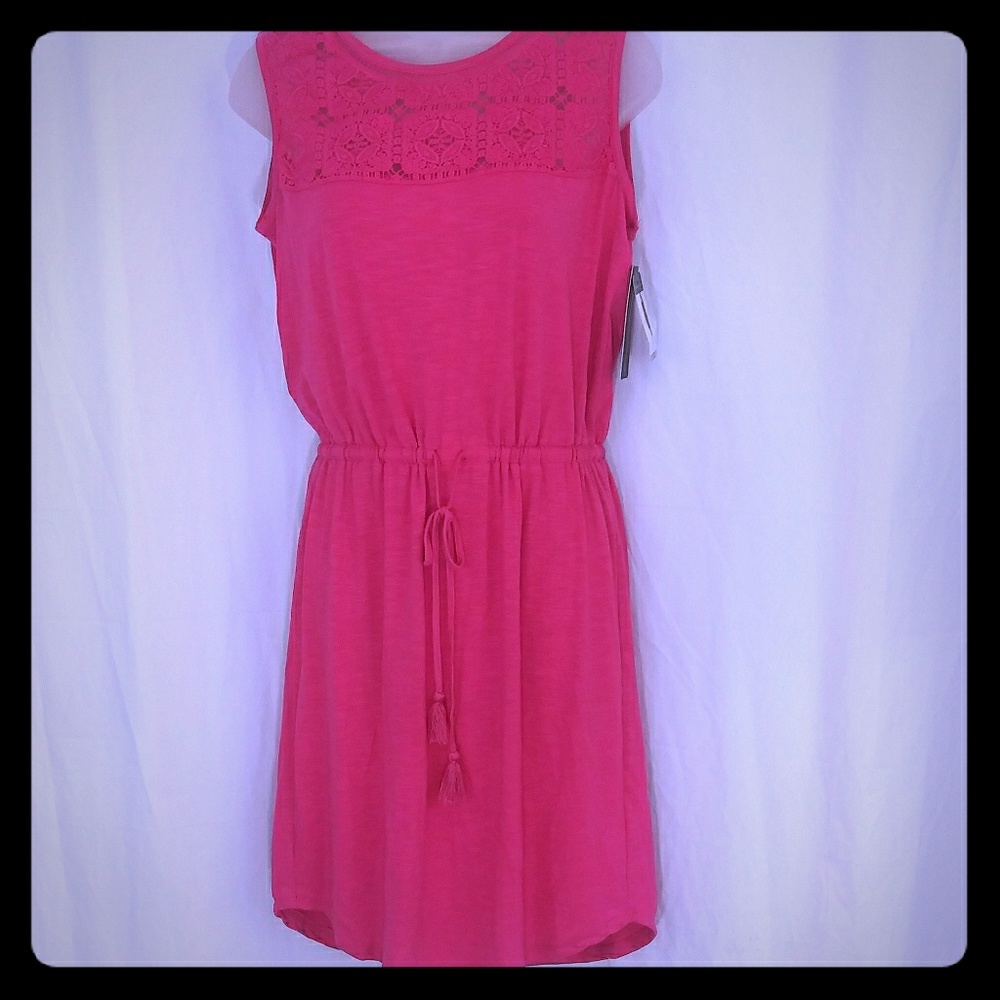 Hot pink dress